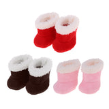 Maxbell Lovely Pink Plush Boots Shoes for Mellchan Baby Doll 9-11 inch Reborn Girl Doll Clothing Accessories