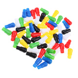 Maxbell 60pcs 23mm Mixed Color Replacement Plastic Pegs for Traditional Family Game Hexagon Wooden Chinese Checkers