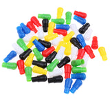 Maxbell 60pcs 23mm Mixed Color Replacement Plastic Pegs for Traditional Family Game Hexagon Wooden Chinese Checkers