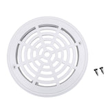 Maxbell White Main Drain Suction Cover Plate For In-Ground Swimming Pools