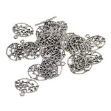 Maxbell Pack of 30 Tree of Life Charms Pendants 24mm x25mm Oval Shapes DIY Antique Silver Charms Pendant for Crafting Bracelet Necklace Jewelry Findings Jewelry Making Accessories