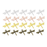 Maxbell 4 x 10pcs of colors 21mmx10mm Vintage Dragonfly Charms Pendants Findings DIY Jewelry Necklace Bracelet Earring Hair Craft Accessories