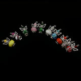 Maxbell 10 Pieces Mixed Silver Angel Butterfly Wings Charms Pendants Faceted Beads
