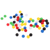 Maxbell 60pcs Plastic 1cm Diameter Round Balls for Wooden Connecting Four Balls in A Line Family Game