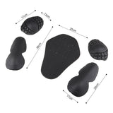 Maxbell Motorcycle Jacket Lining Protectors Pad Shoulders Elbow Back Armor