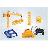 Maxbell Wired Remote Control Tower Crane with Up Down Lift Control and 360° Rotation