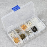 Maxbell 440 Pieces Earring Making Supplies Kit with 2 Colors Earring Hooks, 3 Styles Earring Backs, 2 Colors Earrings Posts Flay Pad and Earring Making Findings for Handmade Jewelry Kit