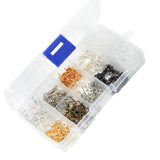 Maxbell 440 Pieces Earring Making Supplies Kit with 2 Colors Earring Hooks, 3 Styles Earring Backs, 2 Colors Earrings Posts Flay Pad and Earring Making Findings for Handmade Jewelry Kit