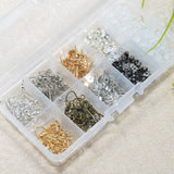 Maxbell 440 Pieces Earring Making Supplies Kit with 2 Colors Earring Hooks, 3 Styles Earring Backs, 2 Colors Earrings Posts Flay Pad and Earring Making Findings for Handmade Jewelry Kit