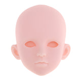 Maxbell 1/4 BJD Female Doll Head Sculpt without Eyes DIY Parts High Quality Plastic