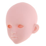 Maxbell 1/4 BJD Female Doll Head Sculpt without Eyes DIY Parts High Quality Plastic