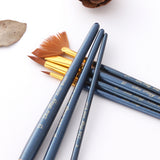 Maxbell Paint Brush Set 7 Pieces Professional Paint Brushes Artist Brushes Nylon Hair Brushes Assorted Shapes for Watercolor Oil Acrylic Painting