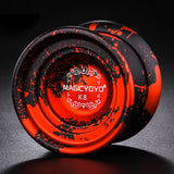 Maxbell MAGICYOYO Unresponsive YOYO K8 Alloy Professional Yo-yo for 1A 3A 5A String Trick Play - Red Black