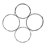 Maxbell Finest 4PCS Black Replacement Nylon Strings DIY for Ukulele 4 String Hawaii Guitar Accessory