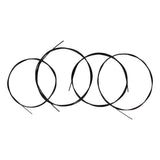 Maxbell Finest 4PCS Black Replacement Nylon Strings DIY for Ukulele 4 String Hawaii Guitar Accessory