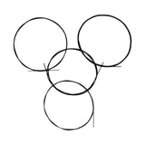 Maxbell Finest 4PCS Black Replacement Nylon Strings DIY for Ukulele 4 String Hawaii Guitar Accessory