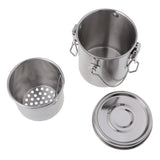 Maxbell Stainless Steel Painting Brush Washing Bucket Wash Pen Barrel Cup Wash Brush Pot Oil Paint Brush Washer Art Supplies