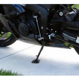 Maxbell Black Motorcycle Kickstand Plate Pad Stand Side Kick Bike for Suzuki Sport