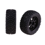Maxbell 4 Pieces Rubber RC 1/10 Car Wheel Rim Tires Set for HSP Redcat Traxxas HPI
