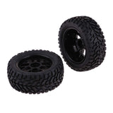 Maxbell 4 Pieces Rubber RC 1/10 Car Wheel Rim Tires Set for HSP Redcat Traxxas HPI