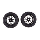 Maxbell 4 Pieces Rubber RC 1/10 Car Wheel Rim Tires Set for HSP Redcat Traxxas HPI