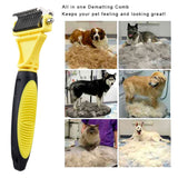 Maxbell Pet Dog Cat Deshedding Grooming Hair Brush Stainless Steel Rake Comb Dressing 1Pcs