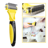 Maxbell Pet Dog Cat Deshedding Grooming Hair Brush Stainless Steel Rake Comb Dressing 1Pcs