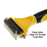 Maxbell Pet Dog Cat Deshedding Grooming Hair Brush Stainless Steel Rake Comb Dressing 1Pcs