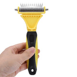 Maxbell Pet Dog Cat Deshedding Grooming Hair Brush Stainless Steel Rake Comb Dressing 1Pcs