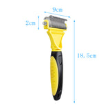 Maxbell Pet Dog Cat Deshedding Grooming Hair Brush Stainless Steel Rake Comb Dressing 1Pcs