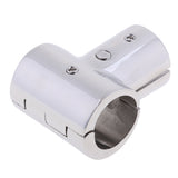 Maxbell Stainless Steel Bow & Boat Hand Rail 90 Degree Tee Fitting 1" 25mm Tube