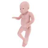 Maxbell Unpainted 20inch Lifelike Reborn Girl Doll Kits Blank Full Body Vinyl Doll Mold DIY Making Accessories