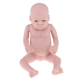 Maxbell Unpainted 20inch Lifelike Reborn Girl Doll Kits Blank Full Body Vinyl Doll Mold DIY Making Accessories