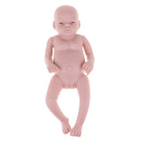 Maxbell Unpainted 20inch Lifelike Reborn Girl Doll Kits Blank Full Body Vinyl Doll Mold DIY Making Accessories