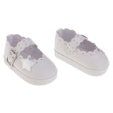 Maxbell Stylish PU Leather Ankle Strap Sequins Shoes Sneakers for 18inch American Girl Our Generation Journey AG Dolls Clothing Accessory