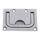 Maxbell 316 Stainless Steel Flush Hatch Pull Lift Ring Handle Marine Boat 76mm x 56mm