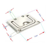 Maxbell 316 Stainless Steel Flush Hatch Pull Lift Ring Handle Marine Boat 76mm x 56mm