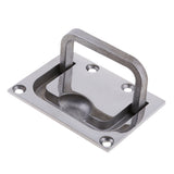 Maxbell 316 Stainless Steel Flush Hatch Pull Lift Ring Handle Marine Boat 76mm x 56mm