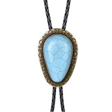 Maxbell Turquoise Stone Bolo Tie Western Cowboy Native American Novetly Neckties