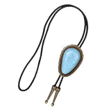 Maxbell Turquoise Stone Bolo Tie Western Cowboy Native American Novetly Neckties