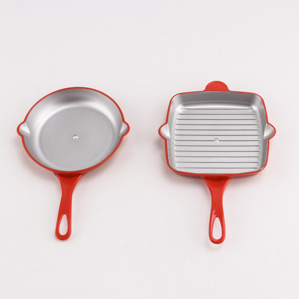 Maxbell 9pcs Plastic Simulation Kitchen Cookware Set Kitchen Pretend Toys For Kids
