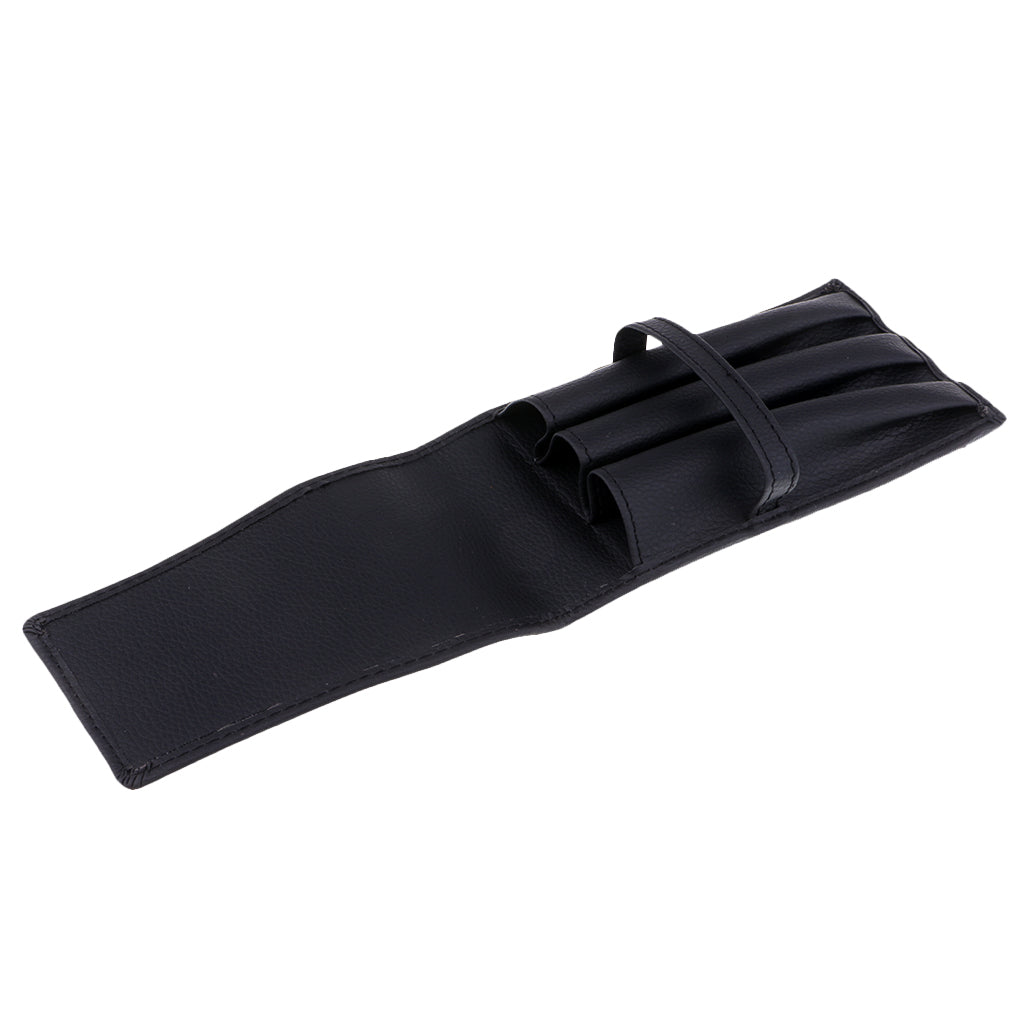 Maxbell Pen Storage Case Pen Holder Pouch Pen Bag Waterproof  Pen Pouch for 3 Pens Black