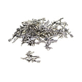 Maxbell 20 Pieces Halloween Charms Antique Silver Halloween Craft Supplies Charms Witch on Broomstick Pendants for Crafting, Jewelry Findings Making Accessory For DIY Necklace Bracelet