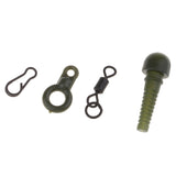 Maxbell 80pcs Running Rig Stop,Quick Change Clip,Carp Run Ring,Fishing Ring Swivel with 1 Piece Tackle Box