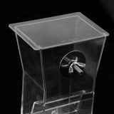 Maxbell No-Mess Bird Feeder,Parrot Automatic Feeder with Perch Cage Accessories, for Budgerigar Canary Cockatiel Finch Parakeet