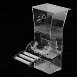 Maxbell No-Mess Bird Feeder,Parrot Automatic Feeder with Perch Cage Accessories, for Budgerigar Canary Cockatiel Finch Parakeet