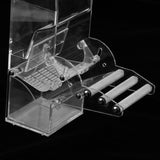 Maxbell No-Mess Bird Feeder,Parrot Automatic Feeder with Perch Cage Accessories, for Budgerigar Canary Cockatiel Finch Parakeet