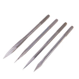 Maxbell 4 Needles with Wooden Handle Sewing Awl Hand Stitcher Shoe Repairing Tools