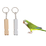 Maxbell 2Pcs Outdoor Double Tube Emergency Survival Whistles for BIrd Parrot Dog Pet Training ( Random Color )