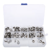 Maxbell 100 Pieces Stainless Steel Fastener Snap Set, Include Button Stud Socket